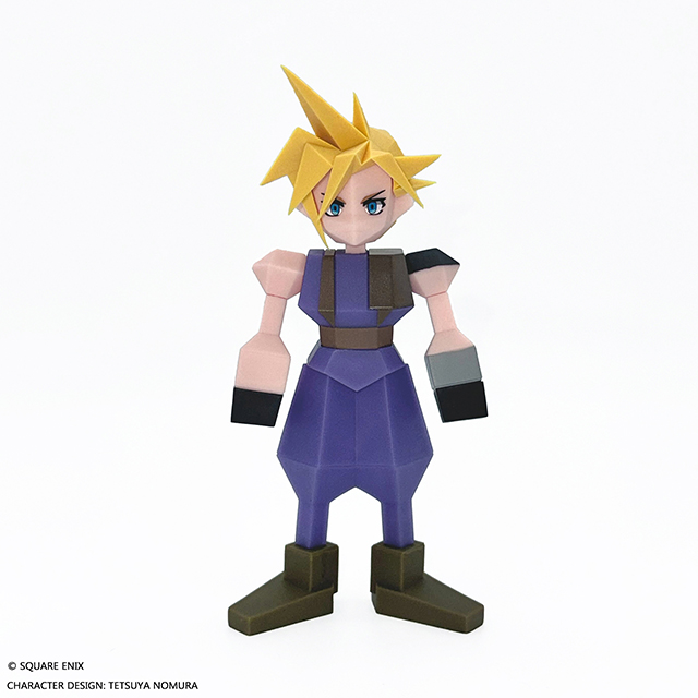 ファイナルファンタジーVII ポリゴンソフビ クラウド・ストライフ発売決定のお知らせ | ニュース | ファイナルファンタジーポータルサイト |  SQUARE ENIX